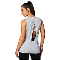 Fabletics Women's Dry-Flex Open Back Tank, Gym, Workout, Running, Yoga, Moisture Wicking, Lightweight Top