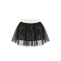 ACSUSS Toddlers Little Girls Sparkle Tulle Tutu Skirt with Sequins Stars Moon Sun Patterns for Ballte Dance