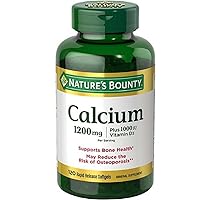 Nature's Bounty Calcium Plus Vitamin D, 120 Count (Pack of 2)