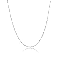 Waitsoul 925 Sterling Silver Singapore Chain Lobster Clasp 2mm Necklace for Women Silver Chain for Women Silver Necklace Chain for Grils 16/18/20/22/24/26/30 Inch Gifts for Her
