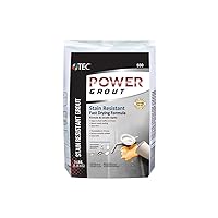Power Grout - Stain-Proof, Fast-Setting, Long Lasting and Durable Tile Joint Filler for Extra Heavy Commercial Applications & High Traffic - 7 LB - Steel Gray