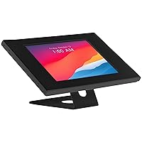 Mount-It! Anti-Theft Tablet Kiosk, Locking Tablet Enclosure with Counter Top and Wall Mount Base, Universal Enclosure for iPads Gen 7, 8, 9 and 10, iPad Pro, iPad Air, Black