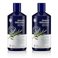 Avalon Organics Biotin B-Complex Thickening Shampoo, 14 Fluid Ounce (Pack of 2)