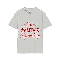 I'm Santa's Favorite Unisex chiritsmas Funny T-Shirt for Men and Women 100% Cotton t-Shirt