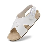Kids Sandals Cross Strappy Open Toe Plat Girl Boy Summer Shoes for Indoor and Outdoor Use Toddler/Little Kid/Big Kid