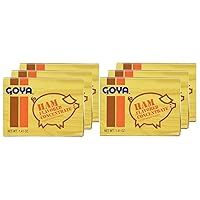 Goya Ham Flavored Concentrated Seasoning 1.41oz | Sabor a Jamon (Pack of 06)