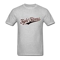 Fight & Fitness for Men O-Neck Grey M