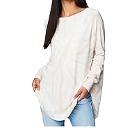 [BLANKNYC] Womens Luxury Clothing Tie Dye Long Sleeve Crewneck Sweater, Comfortable & Stylish