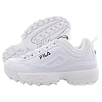 Fila Disruptor II (Little Kid/Big Kid) White/Peacoat/Virtual Red 3.5 Big Kid M