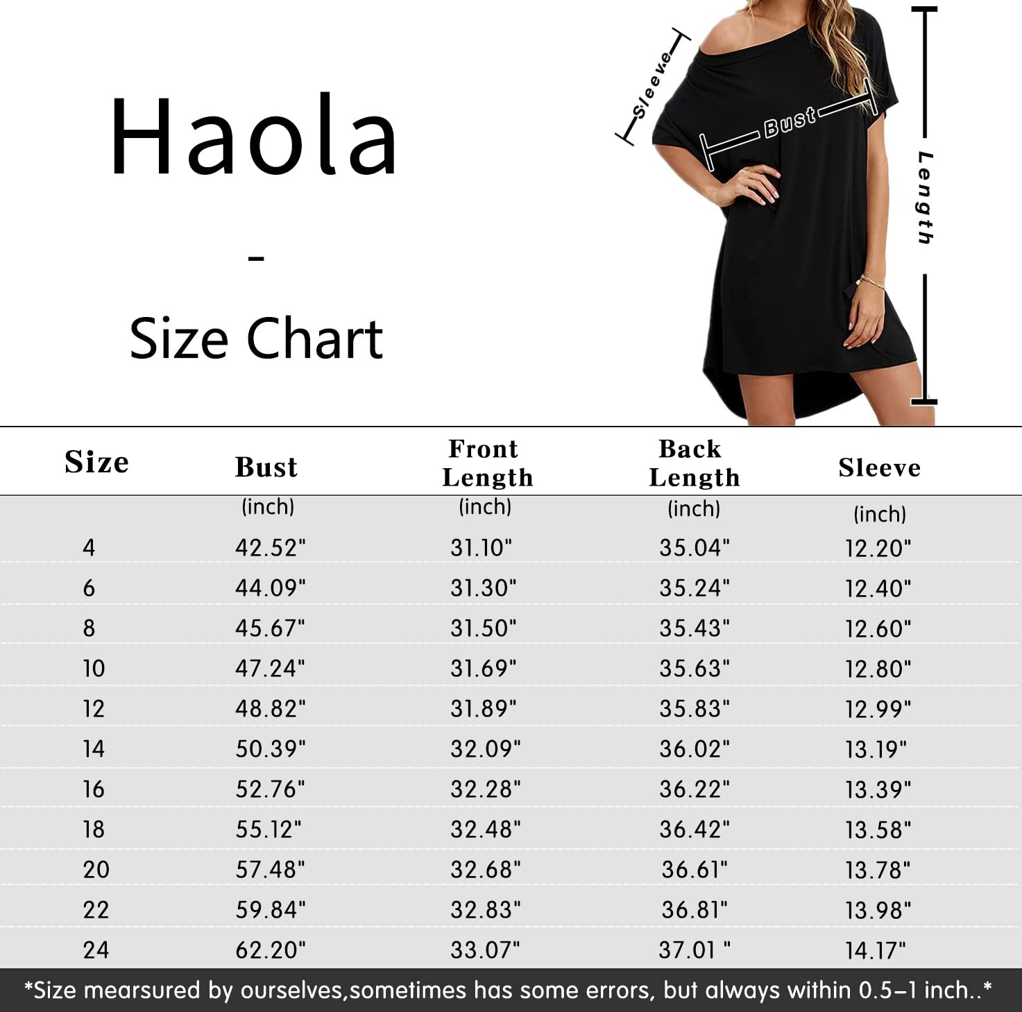 Haola Women Loose T Shirts Home Short Shirt Mini Dresses Tops