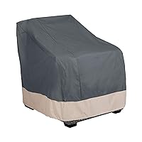 MODERN LEISURE 3022 Renaissance Ultralite Lounge/Club Patio Chair Cover, (35 W x 38 D x 31 H inches), Grey and Atmosphere