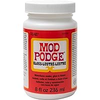Mod Podge Gloss Sealer, Glue & Finish: All-in-One Craft Solution- Quick Dry, Easy Clean, for Wood, Paper, Fabric & More. Non-Toxic - Craft with Confidence, Made in USA, 8 oz., Pack of 1