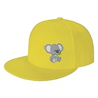 Koala Eat Leaf Print Four Seasons Baseball Cap Adjustable Stylish Hip Hop Hat Outdoor Sports Cap Sunhat