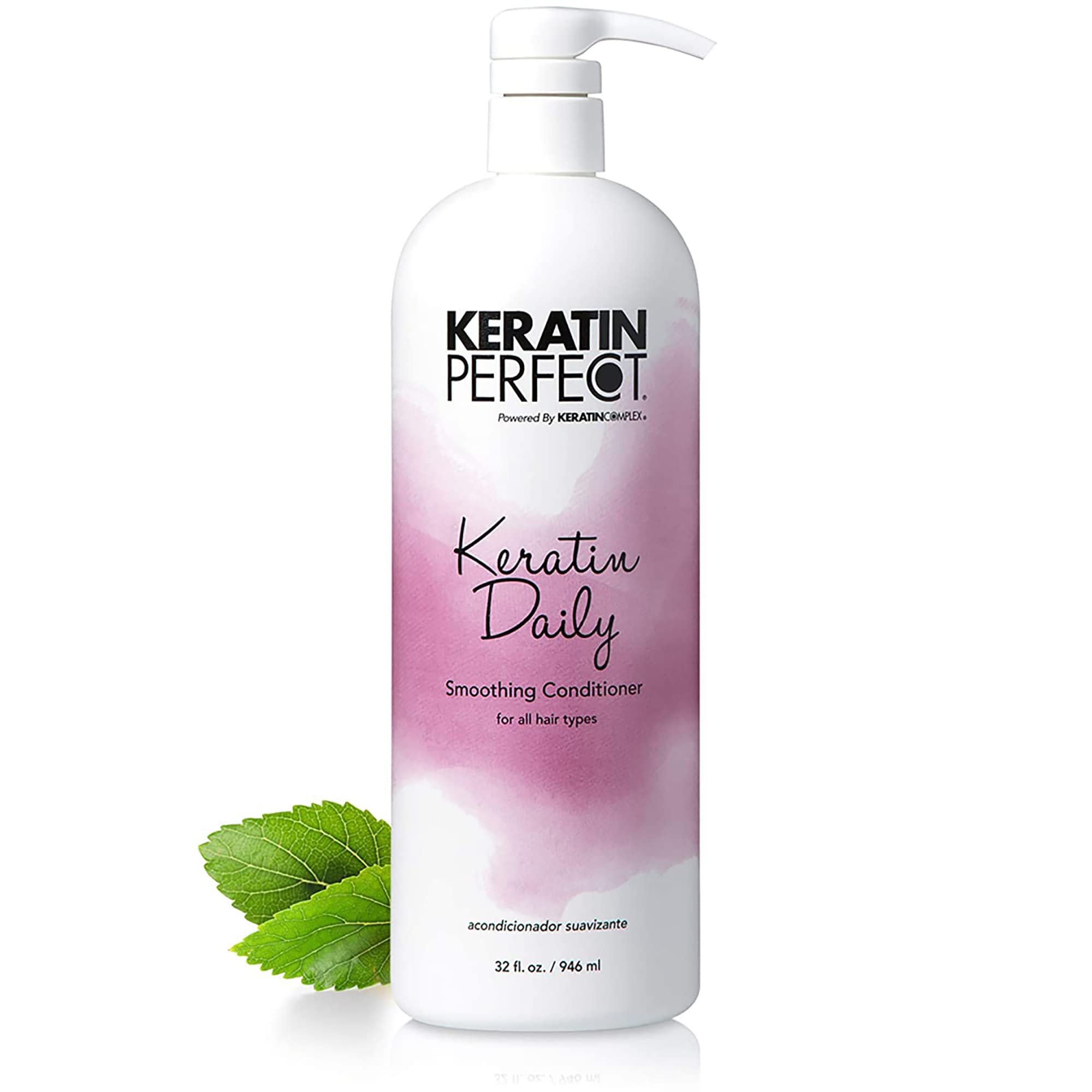 Keratin Perfect Daily Conditioner - Salon Level Treatment For Women - The Best Conditioning Formula For A Frizzy And Dull Mane - Keratin Treatment Not Necessary - Suitable For All Hair Types - 32 Oz