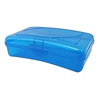 ZIPIT Large Recycled Plastic Pencil Box, Large Capacity, Fits up to 60 Pens