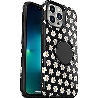 OtterBox iPhone 13 Pro Otter + Pop Symmetry Series Case - DAISY (Graphic), Integrated PopSockets PopGrip, Slim, Pocket-Friendly, Raised Edges Protect Camera & Screen