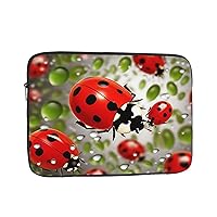 Laptop Sleeve for Women Laptop Sleeve Case 12 inch Shockproof Protective Notebook Case Cute Carrying Case and Cover for for Men Ladybug Computer Carrying Bag