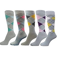 Men's Various Light Gray Dress Socks