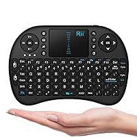Rii i8 (10038-ST) Mini 2.4GHz Wireless Touchpad Keyboard with Mouse, Black