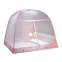 Mosquito Net for Bed, Folding Mosquito Netting Bed Canopy for Girls, Summer Breathable Pop Up Mosquito Net Bed Tent Canopy