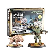 Fallout Wasteland Warfare Modiphius Super Mutants Hammer Miniatures, Multicolor