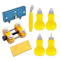 8PCS Watchmaker Repair Pry Tool Kit Watch Back Case Opener Remover Holder Tool