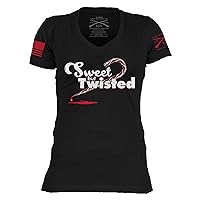 Grunt Style Sweet and Twisted Women's V-Neck T-Shirt
