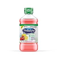 Pedialyte AdvancedCare Electrolyte Solution, Quickly Replaces Fluids, Zinc, and Electrolytes to Prevent Dehydration, Plus Prebiotics to Help Promote Digestive Health, 1 Liter, Strawberry Lemonade