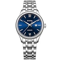 FIYTA Classic Women's Mechanical Watch, 3-Hand, Minimalist Ultrathin Design, Synthetic Sapphire Crystal, Stainless Steel Strap, 32MM