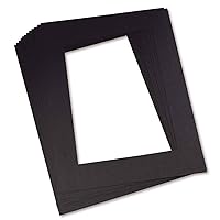 Pacon Pre-Cut Mat Frames P0072570, Black, 12