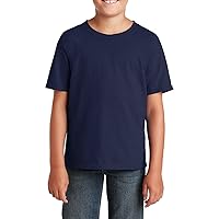 Youth Short Sleeve Tee Dri-Power Active Cotton-Polyester Cotton Performance T-Shirt Crewneck Tee for Big Boys