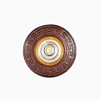 Black Walnut Wood Downlight Embedded Installation LED Lighting Industrial Ceiling Spotlight Background Shop Window Display Wall Lighting Chinese Sytle Retro Vintage Downlight Pake of 3 Fittings