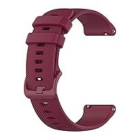 Smart Watch Replacement Bracelet Wristband for Microwear L13 L15 L16 L19 Solid Color Small Plaid Durable Elastic Silicone Strap (Color : Purple, Size : L19)