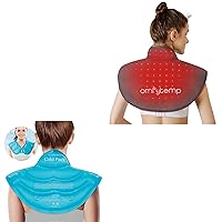 Comfytemp Red Light Therapy Pad for Neck Shoulder Back Pain Relief & Ice Pack for Neck and Shoulders