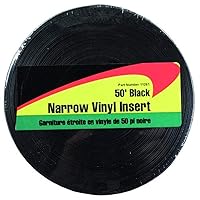 JR Products 11261 Black 50 foot Narrow Vinyl Insert