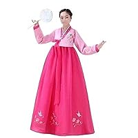 Traditional Korean Hanbok Women Clothing Embroidered Dress National Stage Dance Performs Asian Clothes