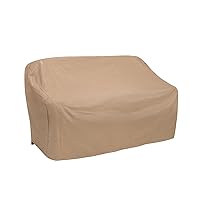 Weatherproof 3 Seat Wicker/Rattan Sofa Cover, X Large, Tan - 1124-TN