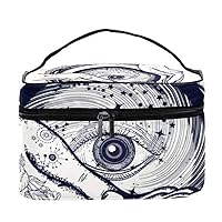 Crystal Ball In Their Hands Women Portable Travel Accessories with Mesh Pocket Makeup Cosmetic Bags Storage Organizer Multifunction Case