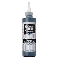 Gallery Glass Liquid Leading, Black 8 fl oz Leading Perfect For Stained Glass DIY Paint Projects, 19701