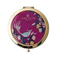 Sara Miller Boxed Mauve Orchard Birds Compact Mirror