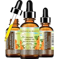 CARROT SEED OIL ORGANIC 100% Pure VIRGIN UNREFINED Undiluted Cold Pressed Carrier Oil 0.5 Fl.oz.‐ 15 ml. For Skin, Face, Hair, Lip and Nail Care