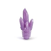 LIQUID CRYSTAL, Crystal Bottle Stopper, Purple, 3 inches