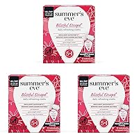 Summer's Eve Blissful Escape Daily Refreshing Feminine Wipes, Removes Odor, pH Balanced, 12 Count, 3 Pack