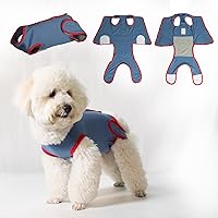 Surgical Recovery Suit for Dogs Cats Pets After Surgery, Soft Breathable Recovery Shirt for Male Female Dog Anti-Licking, Wound Care After Abdominal Surgery (Small)