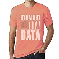 Men's Graphic T-Shirt Straight Outta Bata Short Sleeve Tee-Shirt Vintage Birthday Gift Novelty Tshirt