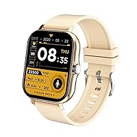 Smart Watch Bracelet Meter Heart Rate Monitor Bluetooth Call Touch Screen Smart Bracelet ( Color : Golden )