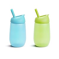 Simple Clean™ Toddler Sippy Cup with Easy Clean Straw, 10 Ounce, 2 Pack, Blue/Green