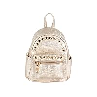 Gorgeous Gold Studs Strap Backpack Bag