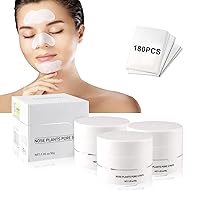 3PCS Nose Plants Pore Strips, Blackhead Remover Mask, Nose Plants Pore Strips for Remove Blackheads Acne - Deep Cleansing Peel off Mask with 180pcs Nose Strip, white