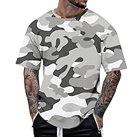 Casual Summer Camouflage Short Sleeve Shirt Plus Size Outdoor Fashion Tees Trendy Blouse T Shirt